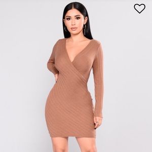 Nude dress from fashion nova